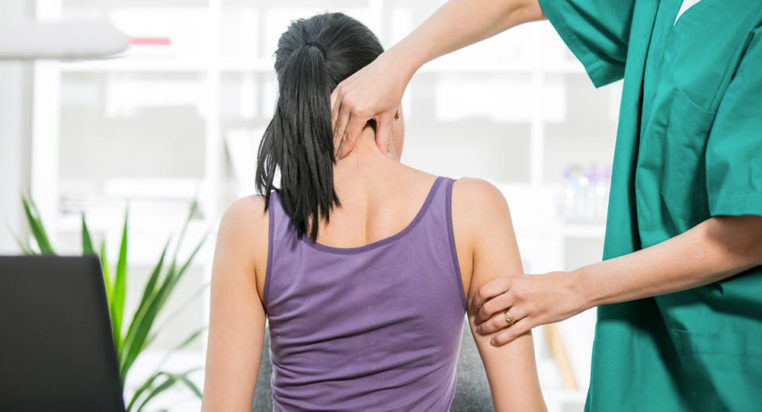 Treatment for pain in the upper back and neck